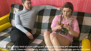 Шантажом уломала на секс! Ок, сестричка, но первый и последний раз!