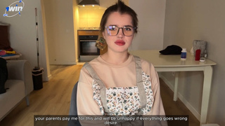 Моя сперма у неё на очках.. А что, мне 18, а она очень сексуальна